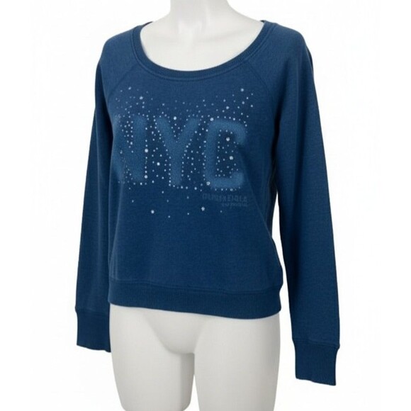 American Eagle Outfitters Sweaters - American Eagle Outfitters M/M NYC The Big Apple Exclusive Rhinestone Sweatshirt